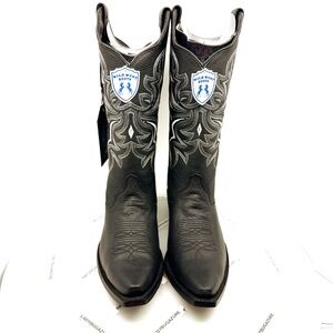 NIB W/Tags Women’s Wild West Black Heeled Snip Toe Boots Size 12